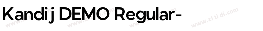 Kandij DEMO Regular字体转换